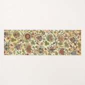 Crewel Work Borduurwerk Fruit en bloemen Yogamat (Voorkant (horizontaal))