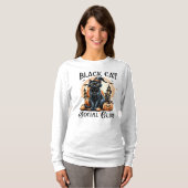 Crewneck Black Cat Social Club Shirt (Voorkant volledig)
