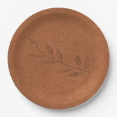 Crgebleven koper papieren bordje (Voorkant)