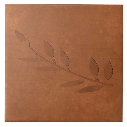 Crgebleven koper tegeltje (Voorkant)