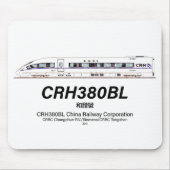CRH380BL China Railway High-Speed elektrische trei Muismat (Voorkant)