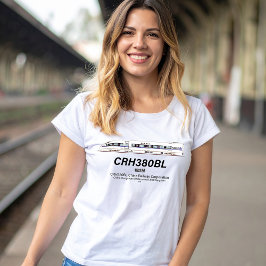 CRH380BL China Railway High-Speed elektrische trei T-shirt