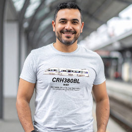 CRH380BL China Railway High-Speed elektrische trei T-shirt