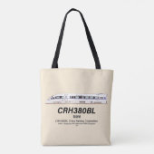 CRH380BL China Railway High-Speed elektrische trei Tote Bag (Achterkant)