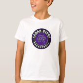CRHS Basketball Logo - Kinder Wit T-shirt (Voorkant)