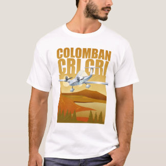 Cri Cri-tweemotorvliegtuig T-shirt