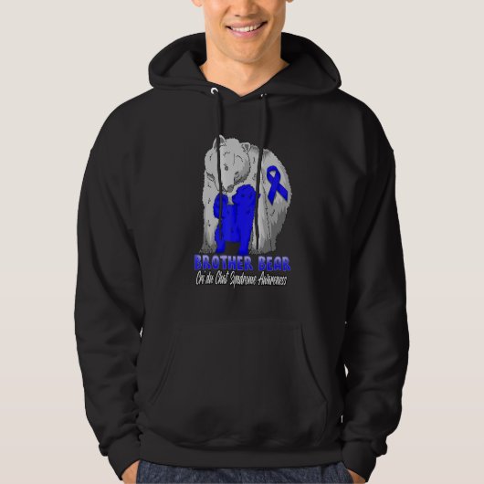 Cri Du Chat Syndrome Awareness Brother Support Rib Hoodie (Voorkant)