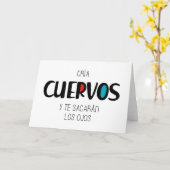 Cria cuervos kaart (Gele Bloem)