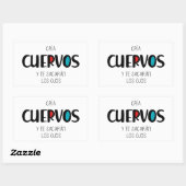 Cria cuervos rechthoekige sticker (Vel)