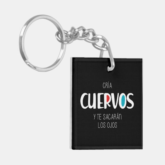 Cria cuervos sleutelhanger (Voorkant Links)