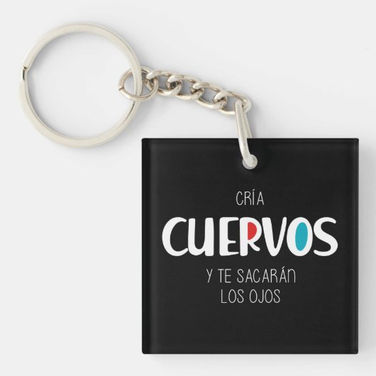 Cria cuervos sleutelhanger (Voorkant)