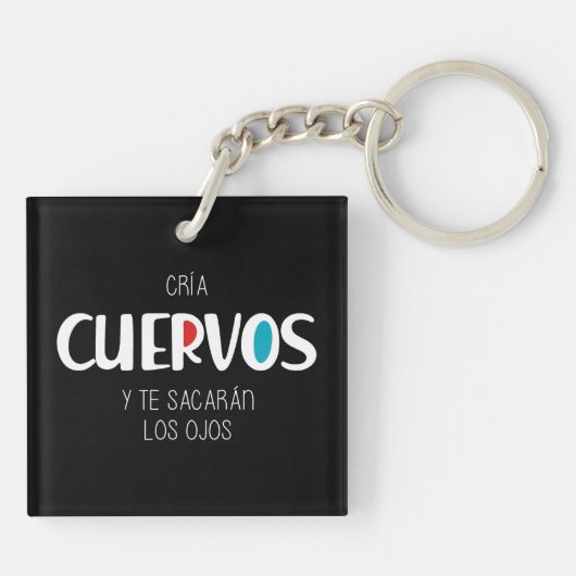 Cria cuervos sleutelhanger (Achterkant)