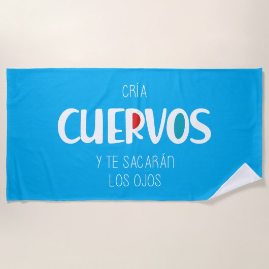 Cria cuervos strandlaken (Voorkant)