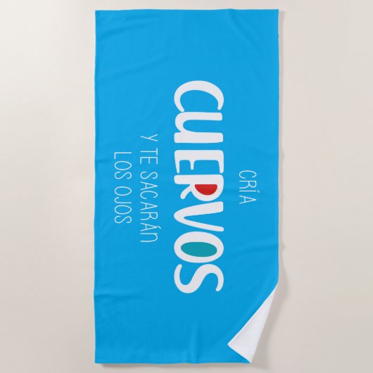 Cria cuervos strandlaken (Voorkant)