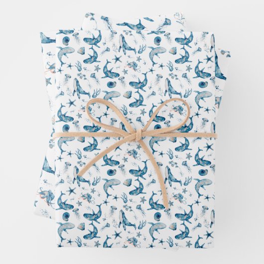 Criaturas del mar inpakpapier vel (In situ)