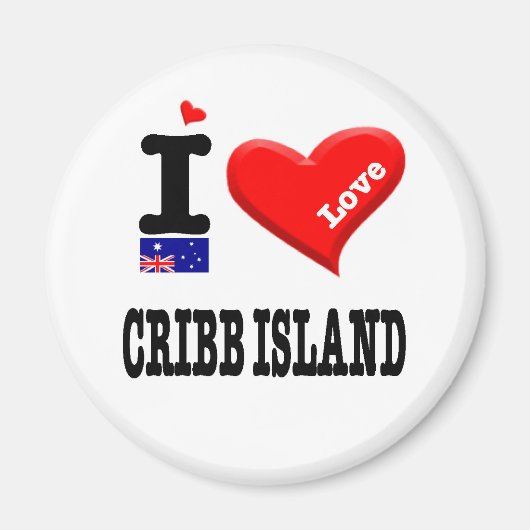 CRIBB ISLAND - I Love Magneet (Voorkant)