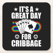 Cribbage Board Voor Cribbage Kaart Speler Grappig Kartonnen Onderzetters (Voorkant)