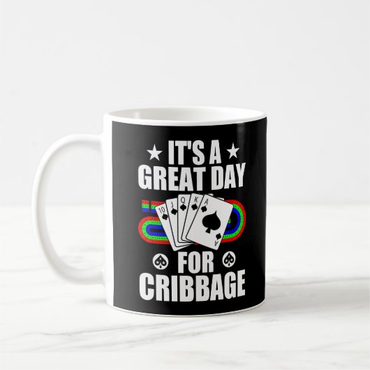 Cribbage Board Voor Cribbage Kaart Speler Grappig Koffiemok (Links)