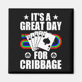 Cribbage Board Voor Cribbage Kaart Speler Grappig Magneet (Voorkant)