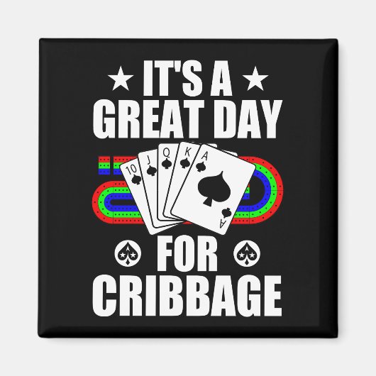 Cribbage Board Voor Cribbage Kaart Speler Grappig Magneet (Voorkant)