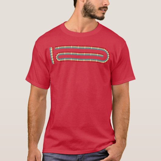 Cribbage Bord 3rack Cribbage familie T-shirt (Voorkant)
