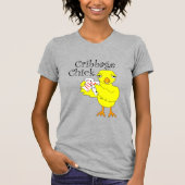 Cribbage Chick Curly Tekst T-shirt (Voorkant)