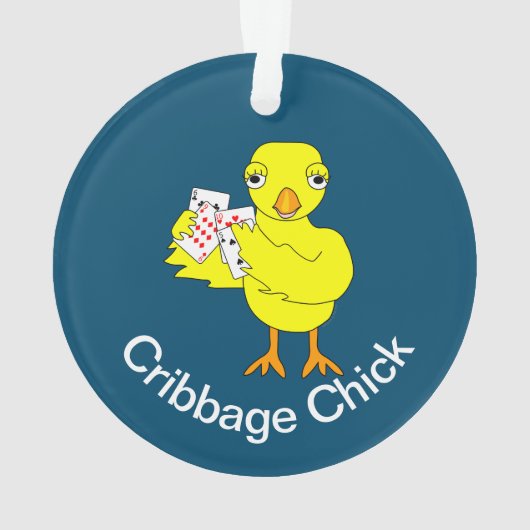  Cribbage Chick Ornament (achterkant)