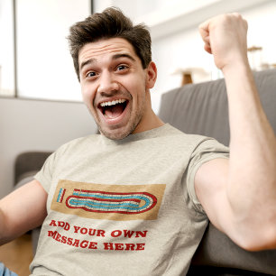 Cribbage Game Board met uw bericht Graphic Tri-Blend Shirt