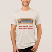 Cribbage Game Board met uw bericht Graphic Tri-Blend Shirt (Voorkant)