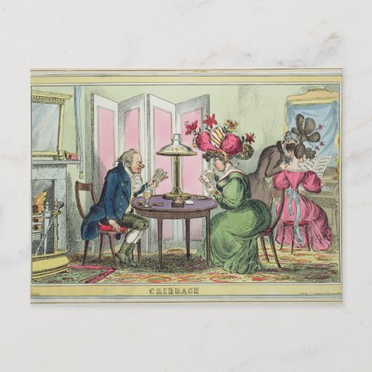 Cribbage, gepubliceerd door Thomas McLean, Londen  Briefkaart (Voorkant)