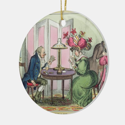 Cribbage, gepubliceerd door Thomas McLean, Londen  Keramisch Ornament (Links)