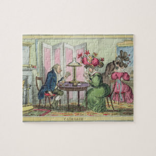 Cribbage, gepubliceerd door Thomas McLean, Londen Legpuzzel