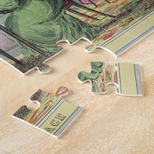 Cribbage, gepubliceerd door Thomas McLean, Londen  Legpuzzel (Zijkant)