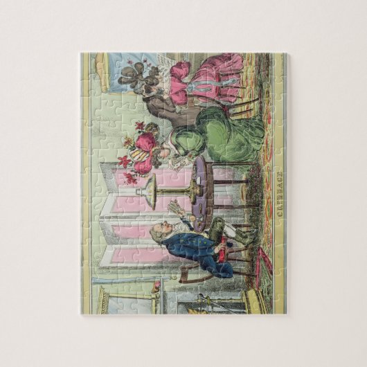 Cribbage, gepubliceerd door Thomas McLean, Londen Legpuzzel (Verticaal)