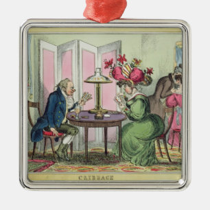 Cribbage, gepubliceerd door Thomas McLean, Londen  Metalen Ornament