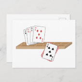 Cribbage Hand Briefkaart (Voorkant / Achterkant)