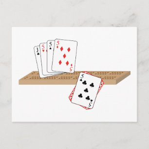 Cribbage Hand Briefkaart