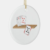 Cribbage Hand Keramisch Ornament (Rechts)