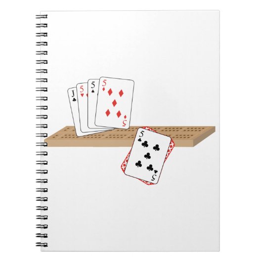 Cribbage Hand Notitieboek (Voorkant)