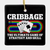 Cribbage Het ultieme spel van strategie en vaardig Keramisch Ornament (Voorkant)