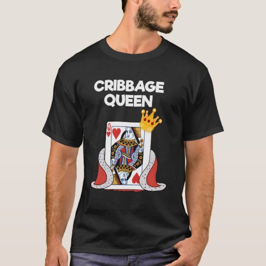 Cribbage Hoodie Shirt Funny Cribbage Queen Speler (Voorkant)