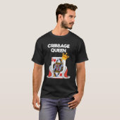 Cribbage Hoodie Shirt Funny Cribbage Queen Speler (Voorkant volledig)