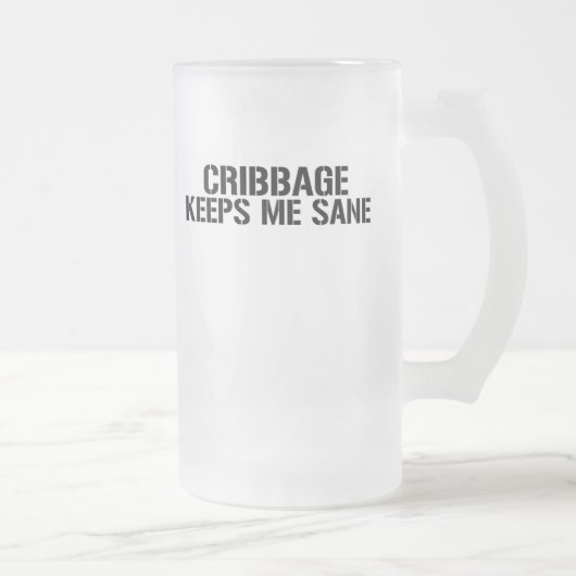 Cribbage houdt me wakker matglas bierpul (Rechts)