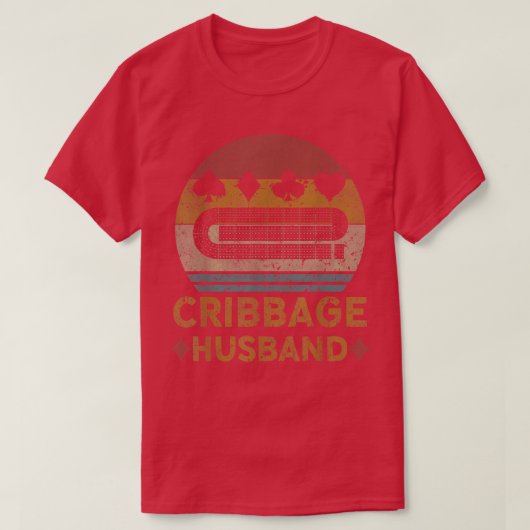 Cribbage Husband Cribbage Cribbage Board G T-shirt (Design voorkant)