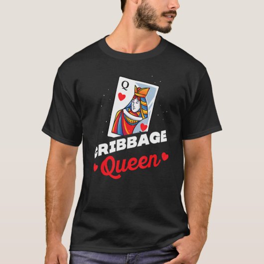 Cribbage koningin zijn en haar bijpassende paren W T-shirt (Voorkant)