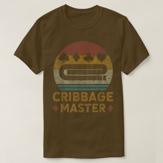 Cribbage Master Cribbage Lovers  Cribbage B T-shirt (Design voorkant)
