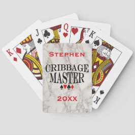 Cribbage Master Personalized Pokerkaarten