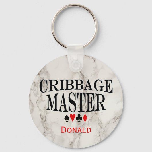 Cribbage Master Personalized Sleutelhanger (Voorkant)