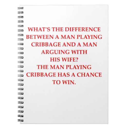 CRIBBAGE NOTITIEBOEK (Voorkant)