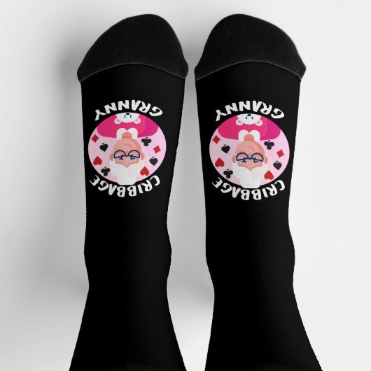 Cribbage oma - grappige cribbage sokken (Top)